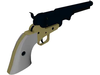 Colt Army Revolver 3D Model