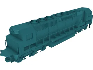 Two Ended Train 3D Model