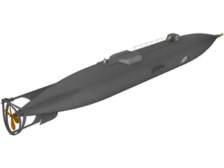 Jules Verne Nautilus Submarine 3D Model