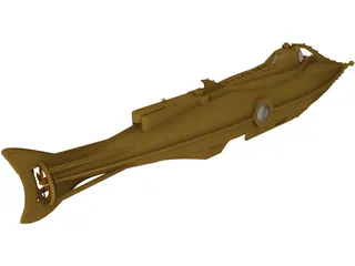 Harper Goffs Nautilus Submarine 3D Model