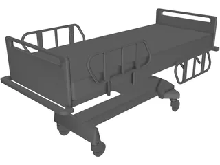 Bed Hospital 3D Model