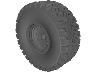 Tire BFGoodrich All-Terrain 3D Model