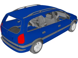 Opel Zafira 3D Model