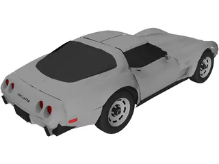 Chevrolet Corvette (1979) 3D Model