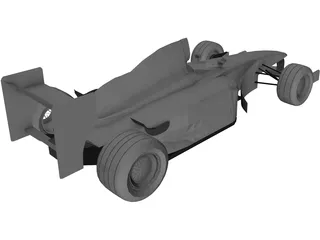 F1 McLaren Mercedes MP4/13 3D Model