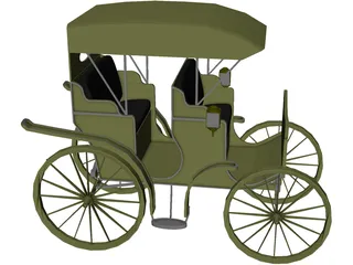 Carriage Surrey 3D Model