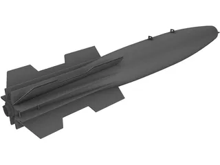 Mk 82 Snakeye Missile 3D Model