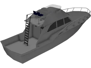 Yacht 3D Model