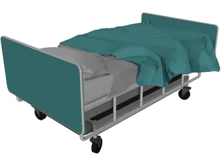 Bed Hospital 3D Model