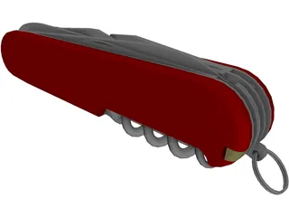 Swiss Knife 3D Model