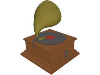 Gramophone 3D Model