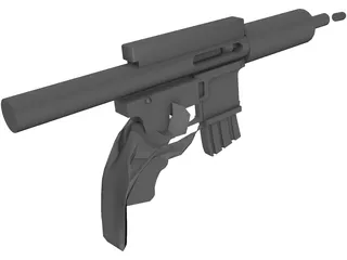 Assault Rifle 3D Model