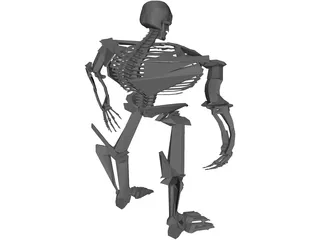 Warrior Skeleton 3D Model