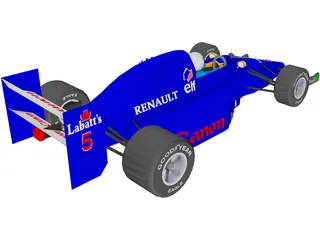 Indy Car 3D Model