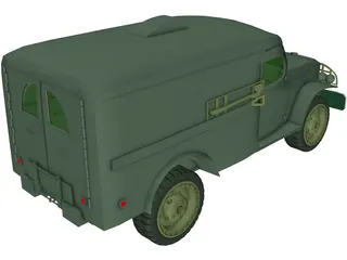 WC54 Allied Ambulance 3D Model