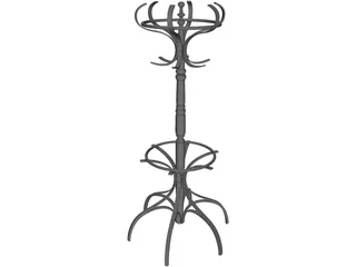 Coat Rack 3D Model