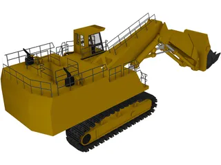 Hitachi EX5500 Dig Machine 3D Model