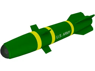 Hellfire Missile 3D Model