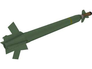 Bunker Buster GBU-28 3D Model