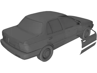 Mitsubishi Mirage (1990) 3D Model