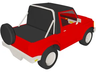 Suzuki Samurai (1988) 3D Model