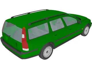 Volvo V70 (2001) 3D Model