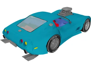 Chevrolet Corvette (1979) [Supercharged] 3D Model