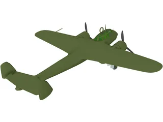 Dornier Do 17Z 3D Model