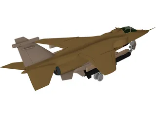 BA Jaguar GR1 3D Model