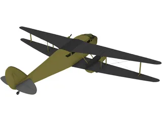 de Havilland D.H.89 Dragon Rapide 3D Model