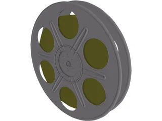 Film Reel 3D Model