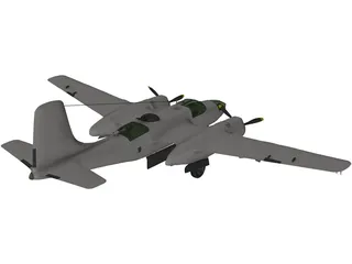 Douglas A-26 Invader 3D Model