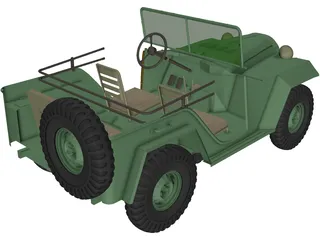 GAZ 67B 3D Model