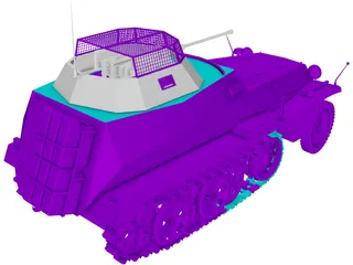 Sd. Kfz. 250/9 3D Model