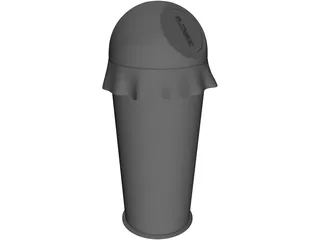 Rubbish Bin Flip Top 3D Model