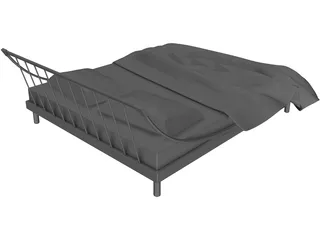 Double Bed Large 3D Model