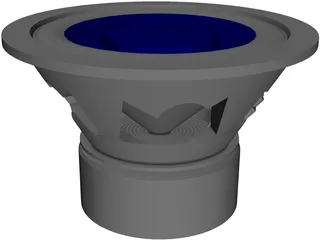 Speaker (Single Voice Coils Subwoofer) 3D Model