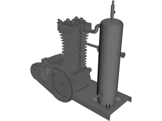 Air Compressor 3D Model