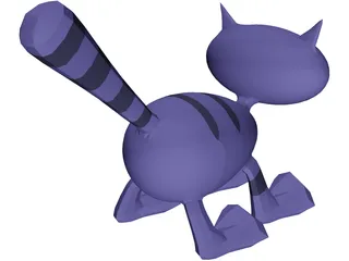 Cartoon Cat 3D Model