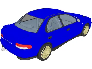 Subaru Impreza WRX GT Turbo (1998) 3D Model