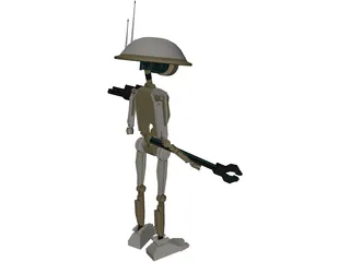 Pit Droid (Star Wars Episode I) 3D Model