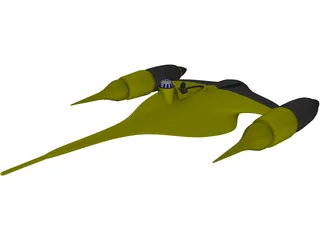 Star Wars Episode II Naboo Fighter 3D Model