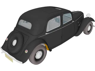 Citroen Traction Avant (1954) 3D Model