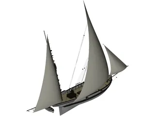 Sail Dock San Juan 3D Model