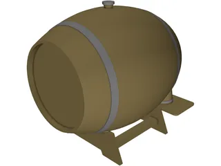 Beer Barrel Dispencer 3D Model