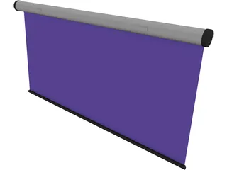 Projector Screen 3D Model