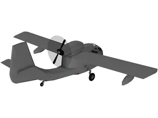 Republic RC-3 Seabee Amphibian 3D Model