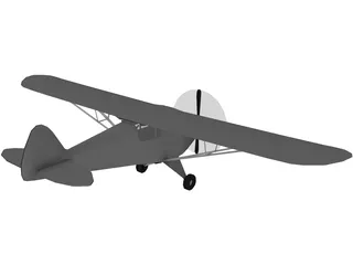 Piper J-3 Cub 3D Model