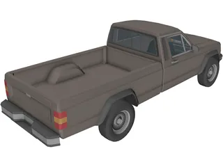 Jeep Cherokee Pickup 3D Model