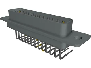 Plug D-25 3D Model